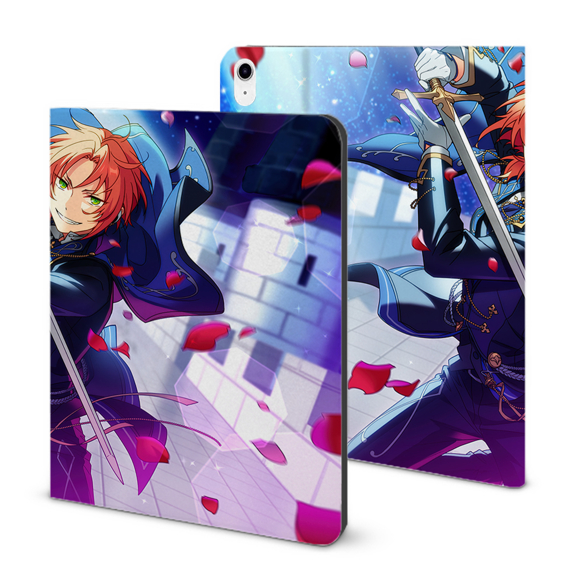 （画像用） あんさんぶるスターズ! Ensemble Stars IPad ケース ブック型 PUレザー TPU 耐衝撃 軽量 薄型 ペン収納なし 全面保護 IPad 各モデル対応